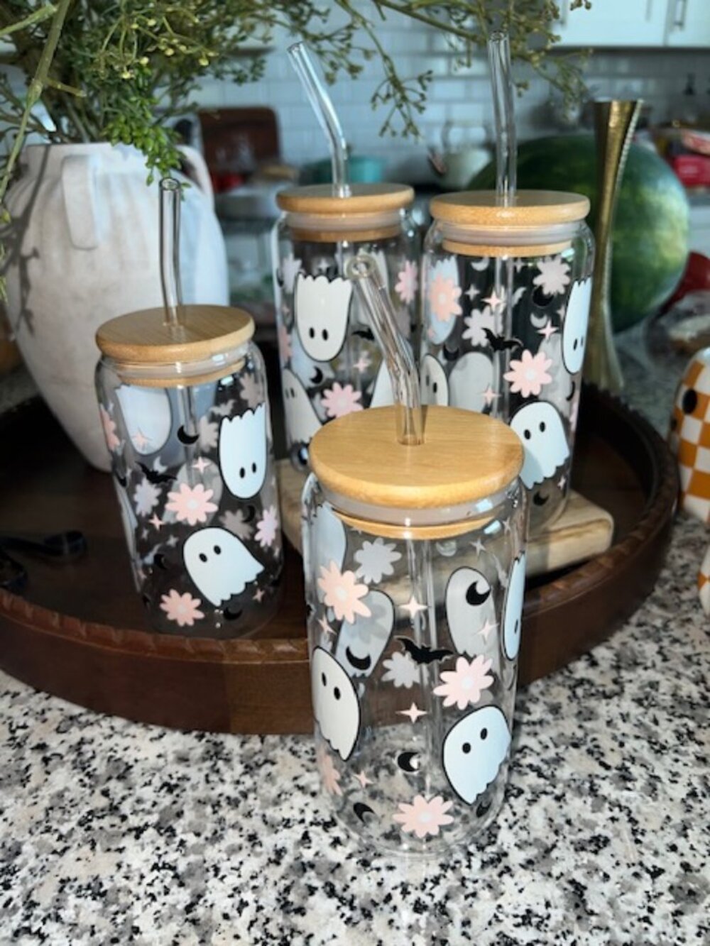 Set of 4 Halloween Glass tumblers